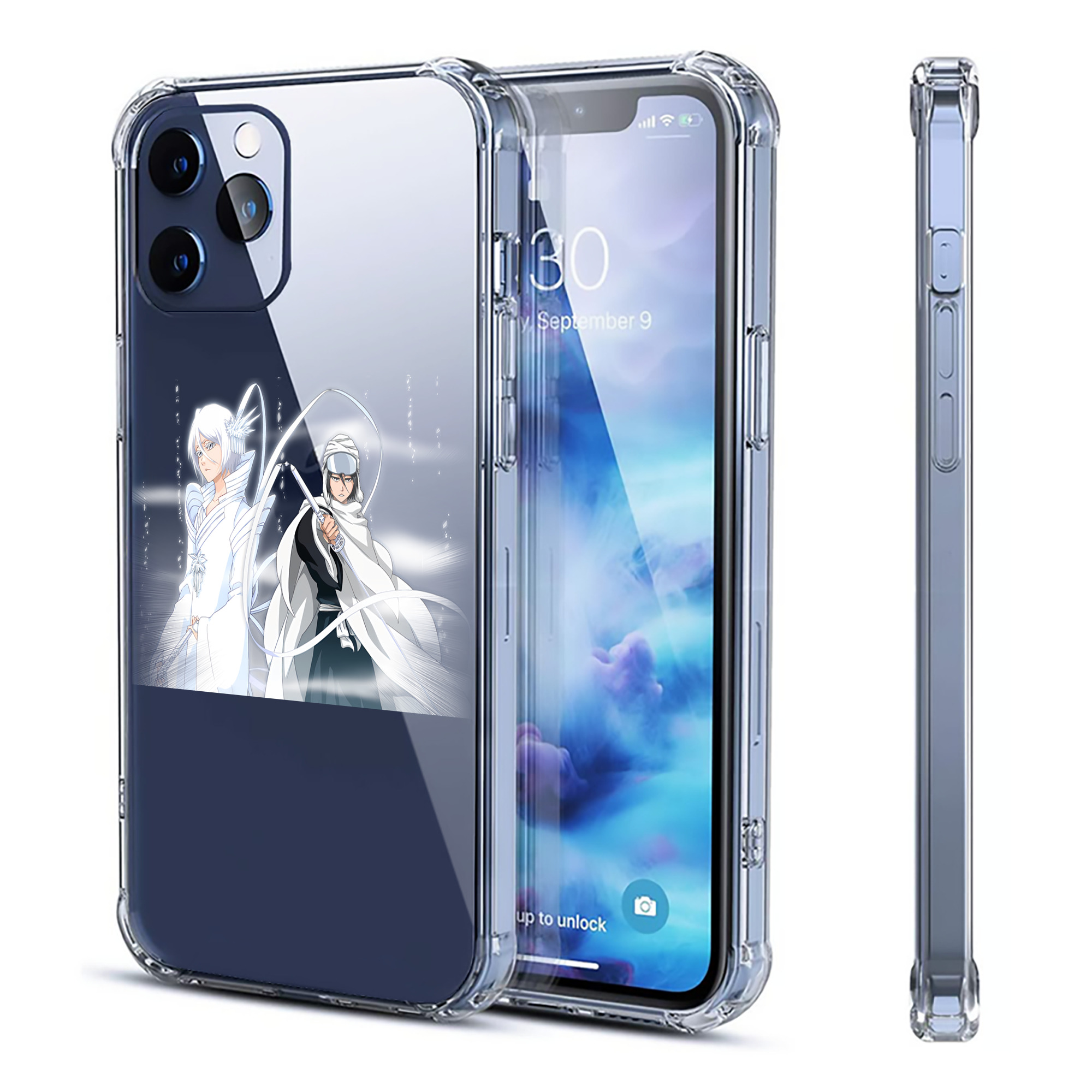 （画像用） ブリーチ 朽木ルキア BLEACH Kuchiki Rukia 【iPhone 12シリーズ対応】透明スマホケース（クリアソフトケース）